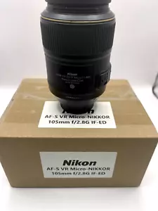 ** (Open Box) Nikon Micro NIKKOR 105mm f/2.8G AF-S VR IF-ED Tele Prime Objektiv - Bild 1 von 4