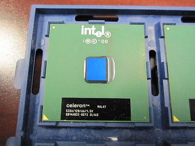 Vintage Intel Celeron 533A 66MHz/128KB/Socket 370 CPU RB80526RX533128 SL46S - Image 1 of 2