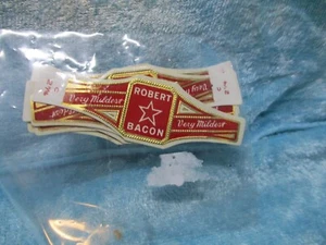Etiqueta de cigarro Robert Bacon - Imagen 1 de 1