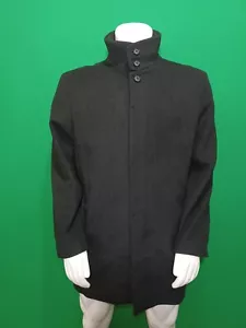 Perry Ellis Portfolio Fly-Front Car Coat, Charcoal Grey XL* slightly defected* - Picture 1 of 11