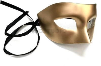 Masquerade Mask Burlesque Dance Birthday Prom Party Black Tie Costume Dress Up - Image 1 of 4