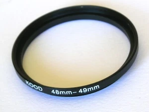 STEP UP ADAPTER 48MM-49MM STEPPING RING 48MM TO 49MM 48-49 FILTER ADAPTOR - Picture 1 of 1