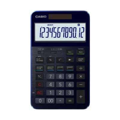 CASIO S100X-BU Premium Calculator Navy Hi-end Flagship SPCIAL ONE S100 12 digits - Image 1 of 4
