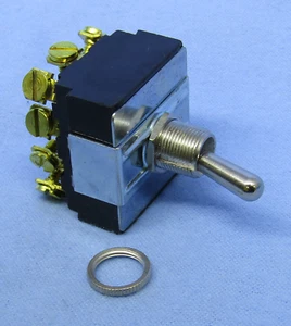 Philmore 30-10376 4PDT ON-ON Heavy Duty Bat Handle Toggle Switch 15A@125V AC - Picture 1 of 1