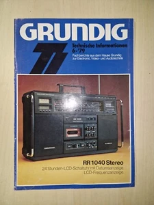 Grundig Technische Informationen Heft 6 von 1979 Zeitschrift! - Bild 1 von 1
