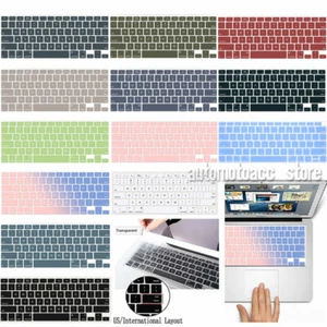 Elegant Color Silicone Keyboard Cover For Macbook Air 13 12 11 Pro 14 15 16 Inch - Picture 1 of 26