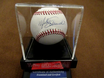 MIKE SCHMIDT PHILADEPHIA PHILLIES HOF SIGNED AUTO OML BASEBALL PSA/DNA CASE MINT - Image 1 of 4