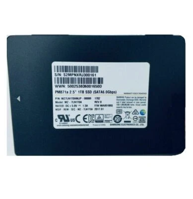 1TB SSD PM871a SATA III Samsung Solid State Drive MZ7LN1T0HMJP-00000 MZ-7LN1T0A - Image 1 of 4