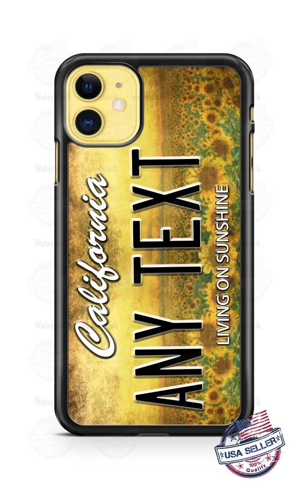 California 1996 Novelty License Plate Phone Case For iPhone 12 Samsung Google - Image 1 of 4
