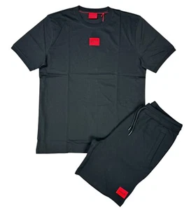 HUGO Herren Set schwarz 2-teilig T-Shirt & Shorts - Diragolino212 & Diz222 - Bild 1 von 10