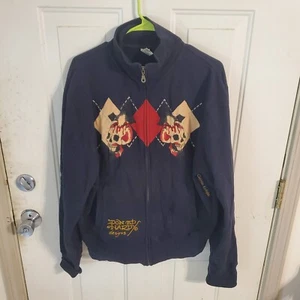 Y2K Full Zip Ed Hardy Jacket Size Large (Tagged XL) Skull & Bones Cross - Picture 1 of 12