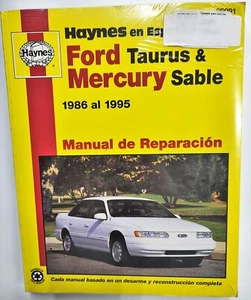 Manual Haynes en Español * Ford Taurus & Mercury Sable 1986 - 1995 #99091 - Imagen 1 de 2