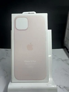 Apple Silicone Case with MagSafe for iPhone 15 Plus - Light Pink - Picture 1 of 2