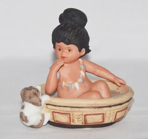 Figura Gregory Perillo Sagebrush Niños Nativos América 1985 Sombras Vagas Niña Bañera - Imagen 1 de 4
