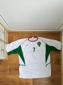 Camiseta de fútbol Nike de la selección nacional de Marruecos 2002 2004 XL Zairi - Imagen 1 de 6