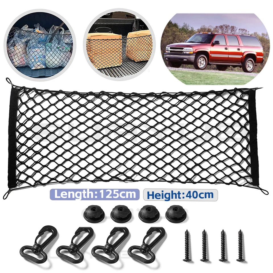 Rear Trunk Envelope Style Mesh Cargo Net For Chevy C10 Pickup Truck 1981-1987 - Изображение 1 из 4