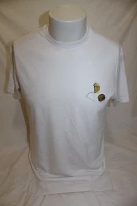 JEM Collective Men’s White T Shirt Size Medium Pizza Beer Cheeseburger - Picture 1 of 4