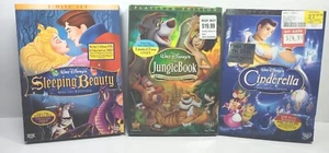 Disney DVD Lot: The Jungle Book (DVD), Cinderella (DVD) , Sleeping Beauty (DVD) - Picture 1 of 12