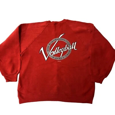 Sudadera De Colección Años 80 Camisas Locas Playa CLUB Equipo Hawaii 50/50 RAGLAN Foto 1 de 4