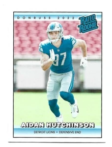 Aidan Hutchinson 2022 Donruss Rated Rookie Retro #RR2 Lions SP /4094 - Picture 1 of 2