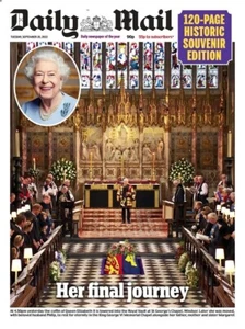Queen Elizabeth II FUNERAL - DAILY MAIL ZEITUNG UK 20. September 2022 - Bild 1 von 1