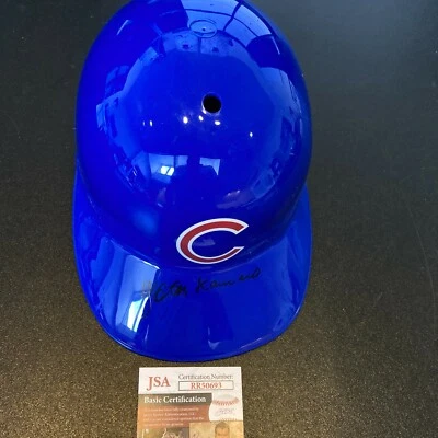 Yosh Kawano Signed Full Size Chicago Cubs Baseball Helmet 1969 Cubs JSA COA - Image 1 of 4