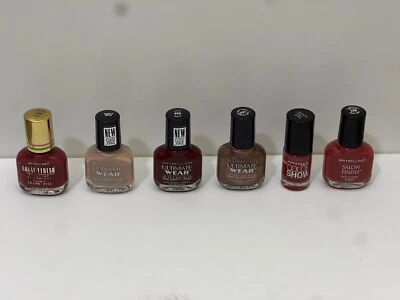 Vintage and Discontinued Maybelline Nail Polish Collection of 6 - Image 1 of 4