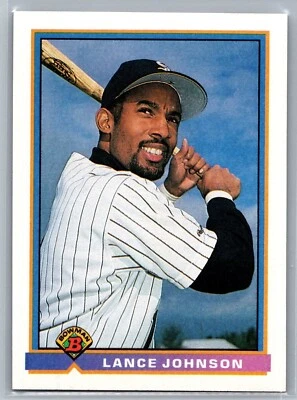 1991 TOPPS BOWMAN CARD # 349 Lance Johnson - Chicago White Sox - Image 1 of 2