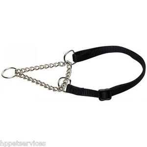 Adjustable Semi Choke Chain - Various Sizes - Black - Training collar - Picture 1 of 1
