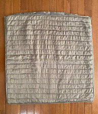 Pick Stitch Quilted Pillow Sham Textured Pottery Barn King Square Taupe