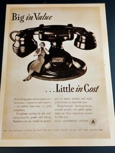 Vintage Reproduction Bell Telephone Ad Postcard Print Free Shipping - Picture 1 of 4