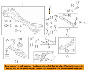 554483V000 NEW HYUNDAI KIA OEM Rear Suspension Bolt fits 14 SONATA 11-16 OPTIMA  - Picture 1 of 3