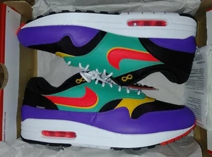 Nike Air Max 1 Game Black/Flash Crimson CJ6958-001 Size 6Y - Picture 1 of 4
