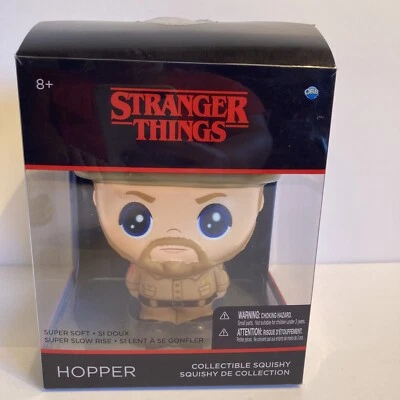 Netflix Stranger Things Collectible Squishy Figure Hopper, Opened Box - Image 1 of 2