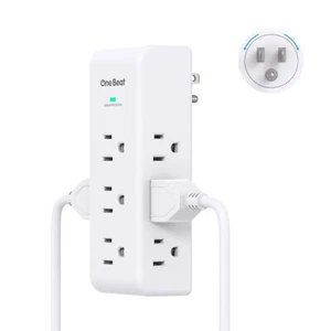 Surge Protector Outlet Extender with Rotating Plug, 9 AC Multi Plug Wall Outl... - Picture 1 of 7
