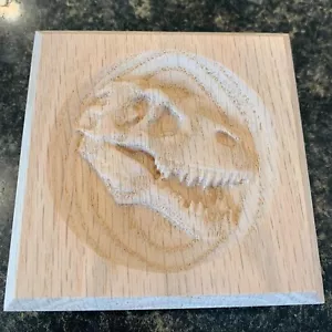 T-REX Engraving Trim Wood, Corner Trim Block, Door Trim Block, Window Trim - Picture 1 of 2