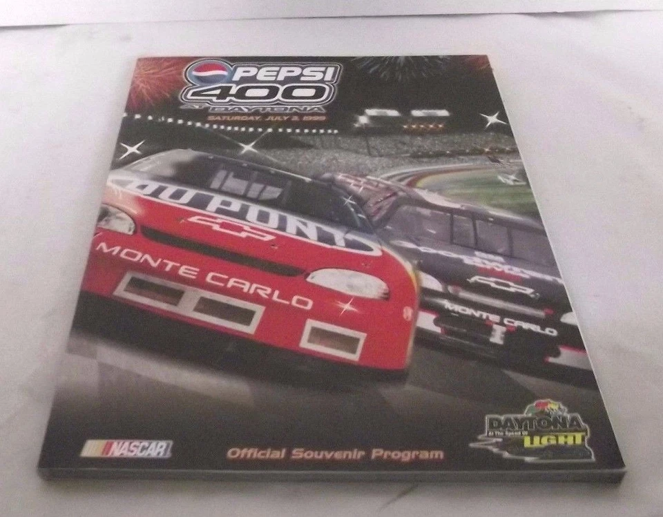 Pepsi 400 at Daytona July 1999 Program NASCAR Winston Cup Earnhardt Sr & Gordon - Image 1 of 1
