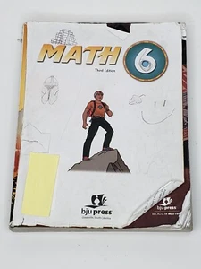 BJU Press - Math 6 Student Workbook - 3rd Edition - Picture 1 of 8