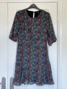 Multicoloured Floral Dress, Next, Size 10, Flared Hemline, Above Knee, VGC - Picture 1 of 8