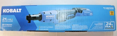 Kobalt 24V 3/8" Brushless Cordless Ratchet Wrench 1102332 Tool Only KRW-224B-03 - Image 1 of 4
