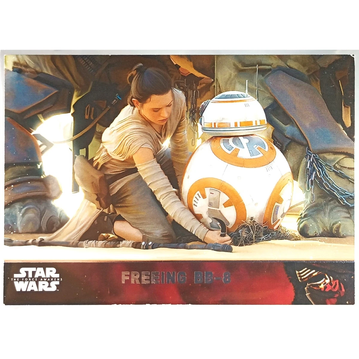 Topps Star Wars The Force Awakens Base Card FREEING BB-8 #76 - See