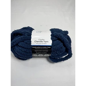 Nuevo hilo de chenilla grueso azul marino Mainstays sellado - Imagen 1 de 4