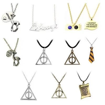 Collana Doni della Morte Harry Potter Deathly Hallows Necklace Boccino D'oro 🔮 - Immagine 1 di 2