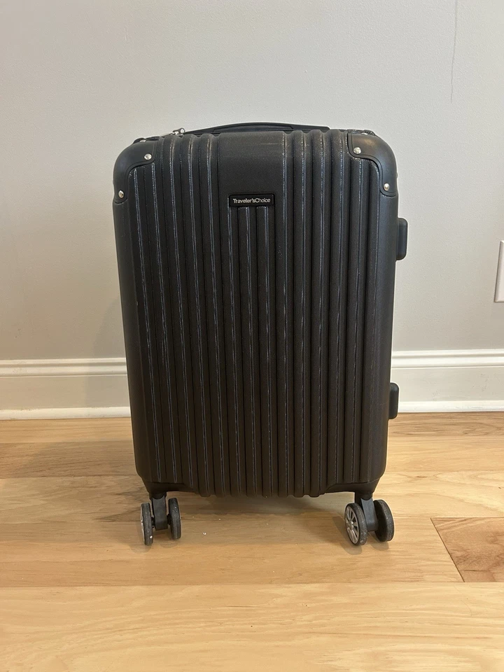 Travelers Choice Carry On Luggage Hardside Suitcase with Spinner Wheels - Image 1 of 4