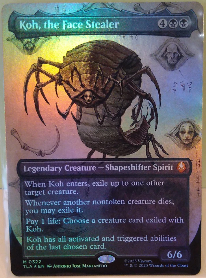 MTG - Avatar TLA - Koh, the Face Stealer *Borderless Foil* - Bild 1 von 1
