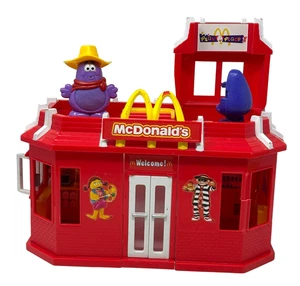 MCDONALD'S Play Restaurant Playset 2003 Fisher-Price 2001 Cowboy Grimace AS IS - Picture 1 of 14