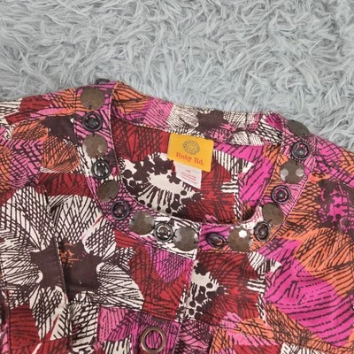 Ruby Rd Womens 10 Multicolor Abstract Long Sleeve Snap Button Jacket - Image 1 of 4