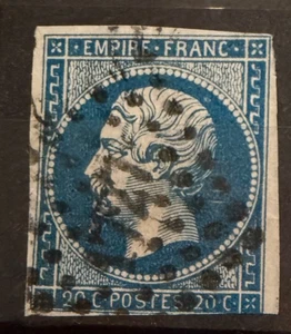 🦬 Empire N°14 - 20 c Bleu - Losange PC 1727 - Lille🦬 - Foto 1 di 1