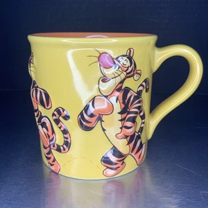 Disney Tigger Mug 3D Ceramic Coffee Cup Large Yellow Embossed Textured - Picture 1 of 6