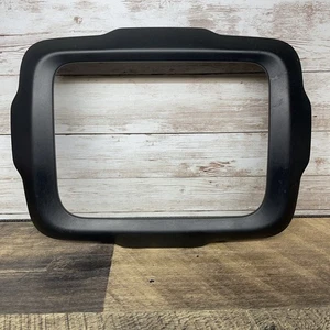 2015-2017 JEEP RENEGADE FRONT CENTER DASHBOARD RADIO COVER BEZEL TRIM BLACK - Foto 1 di 2